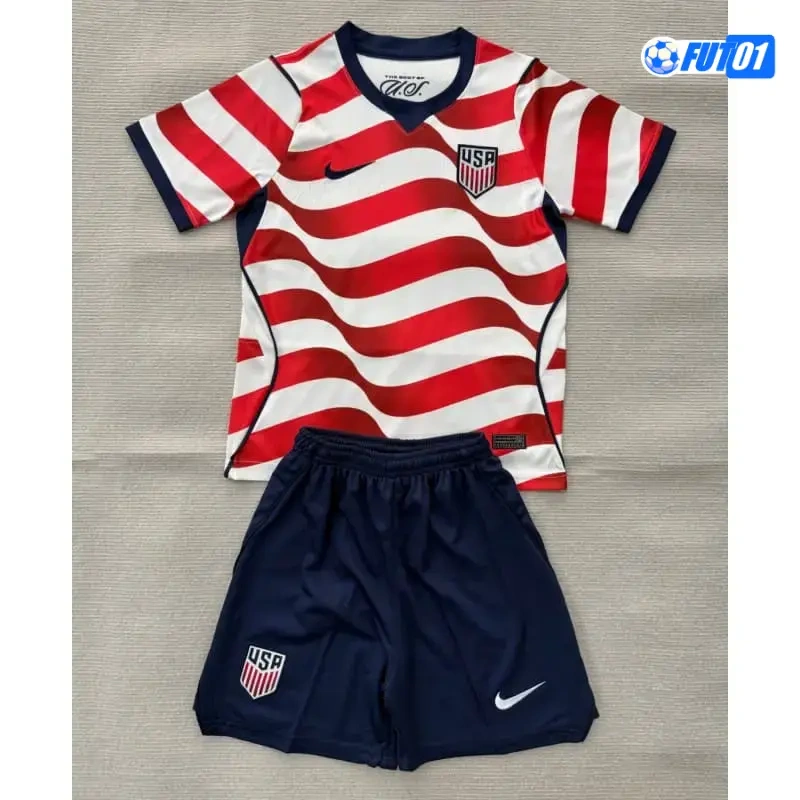 Camiseta EE.UU Home Mundial 2026 Niño