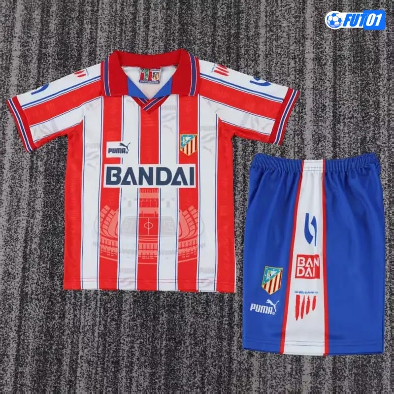 Camiseta Atletico de Madrid Home 1996/1997 Retro Niño