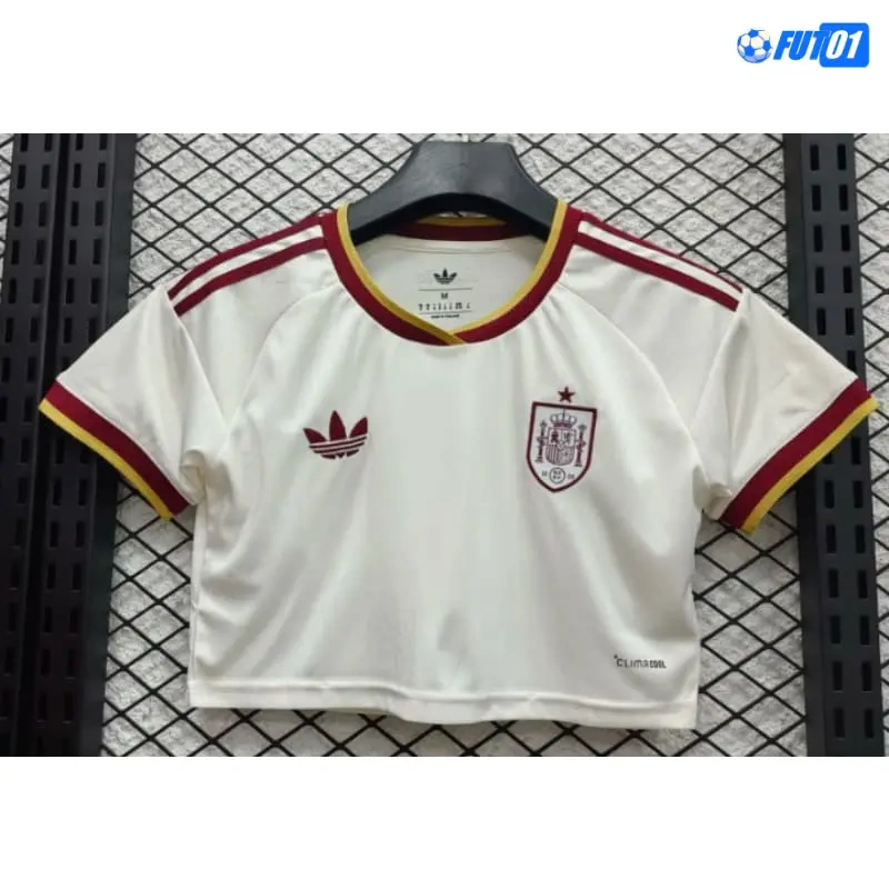 Camiseta Corta España Away Mundial 2026 Mujer Versión Jugador