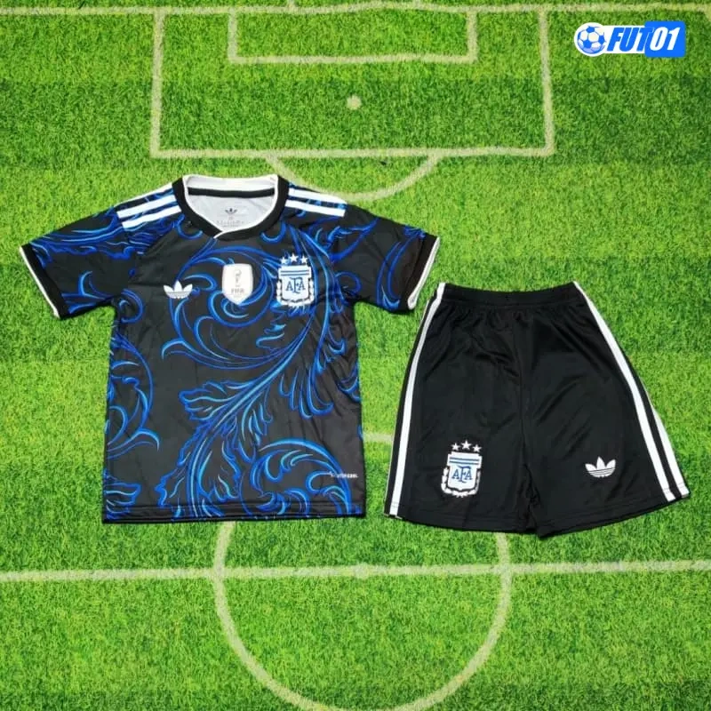 Camiseta Argentina Away Mundial 2026 Niño con FIFA2022