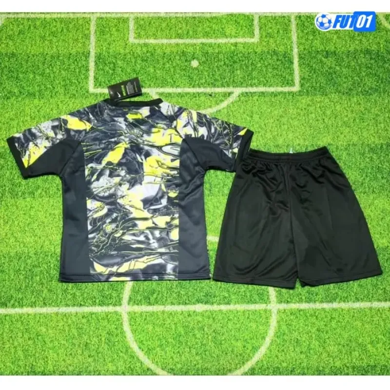Camiseta de Portero Corea del Sur Hollywood Mundial 2026 Negro/Gris Niño