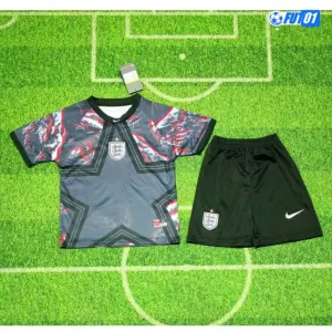Camiseta de Portero Inglaterra Hollywood Mundial 2026 Negro Niño