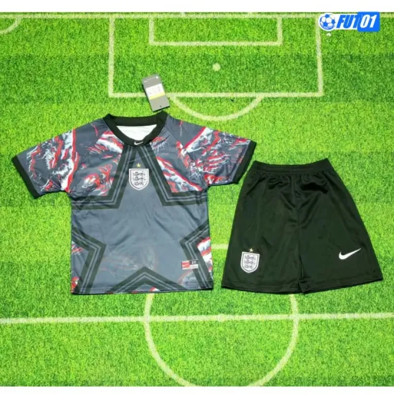 Camiseta de Portero Inglaterra Hollywood Mundial 2026 Negro Niño
