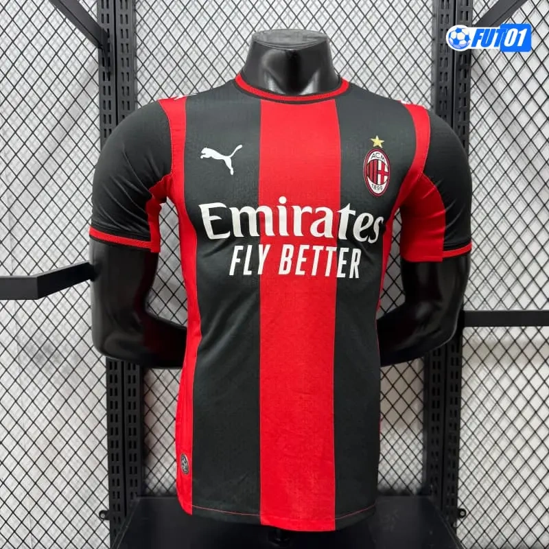 Camiseta AC Milan 2026/2027 Versión Jugador Rojo/Negro