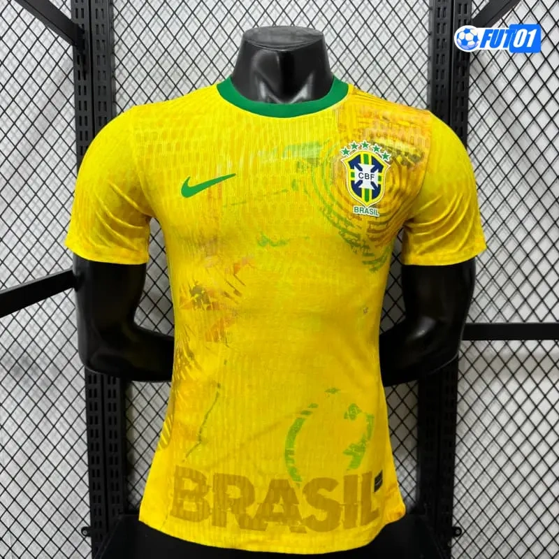 Camiseta Brasil 2026 Edición Especial Versión Jugador Amarillo