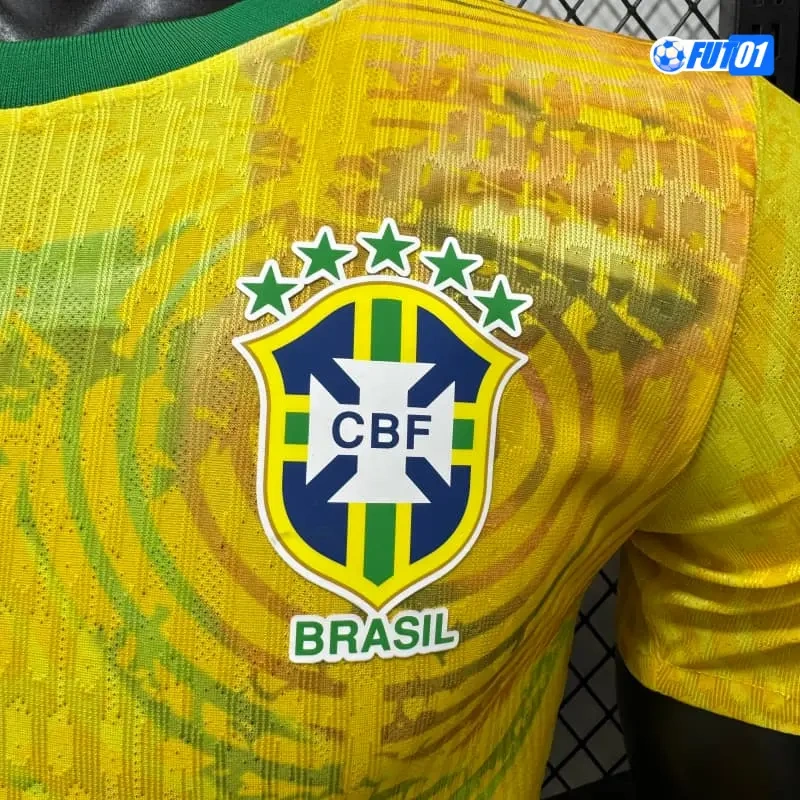 Camiseta Brasil 2026 Edición Especial Versión Jugador Amarillo