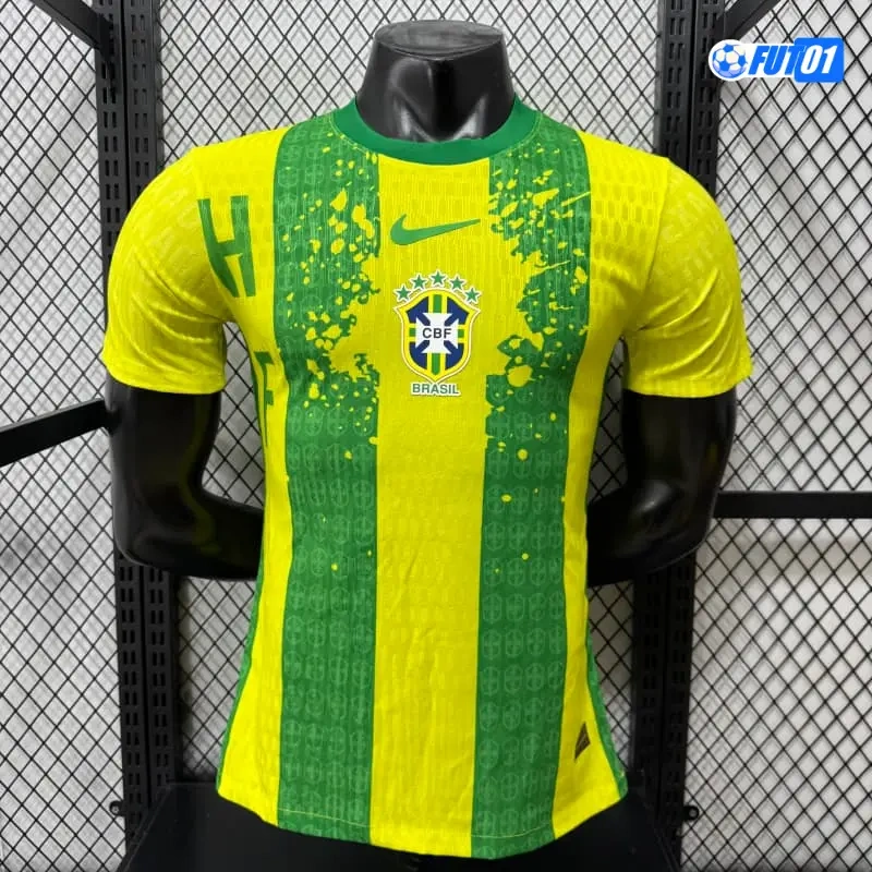 Camiseta Brasil 2026 Edición Especial Versión Jugador Amarillo/Verde