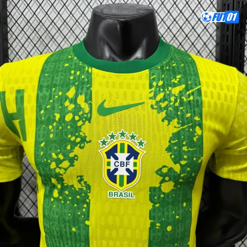 Camiseta Brasil 2026 Edición Especial Versión Jugador Amarillo/Verde