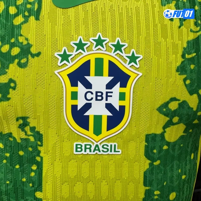 Camiseta Brasil 2026 Edición Especial Versión Jugador Amarillo/Verde