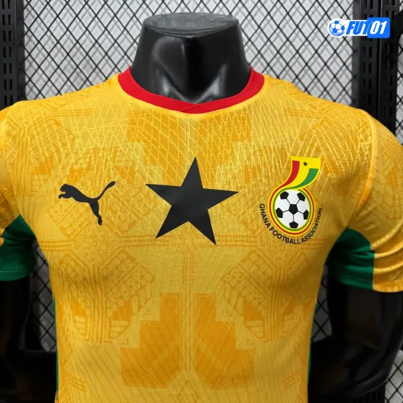 Camiseta Ghana Away Mundial 2026 Versión Jugador