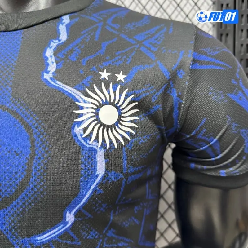 Camiseta Argentina 2026 Edición Especial Versión Jugador Azul/Negro