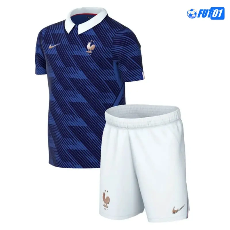 Camiseta Francia Home Mundial 2026 Niño Azul/Blanco