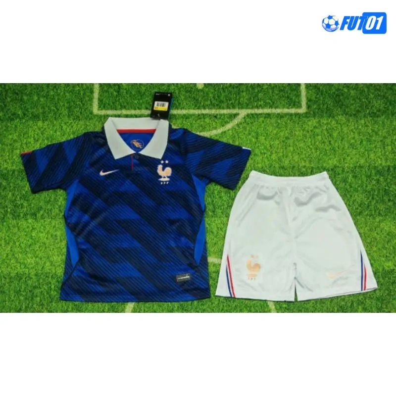 Camiseta Francia Home Mundial 2026 Niño Azul/Blanco