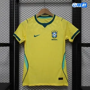 Camiseta Brasil Home Mundial 2026 Mujer Versión Jugador