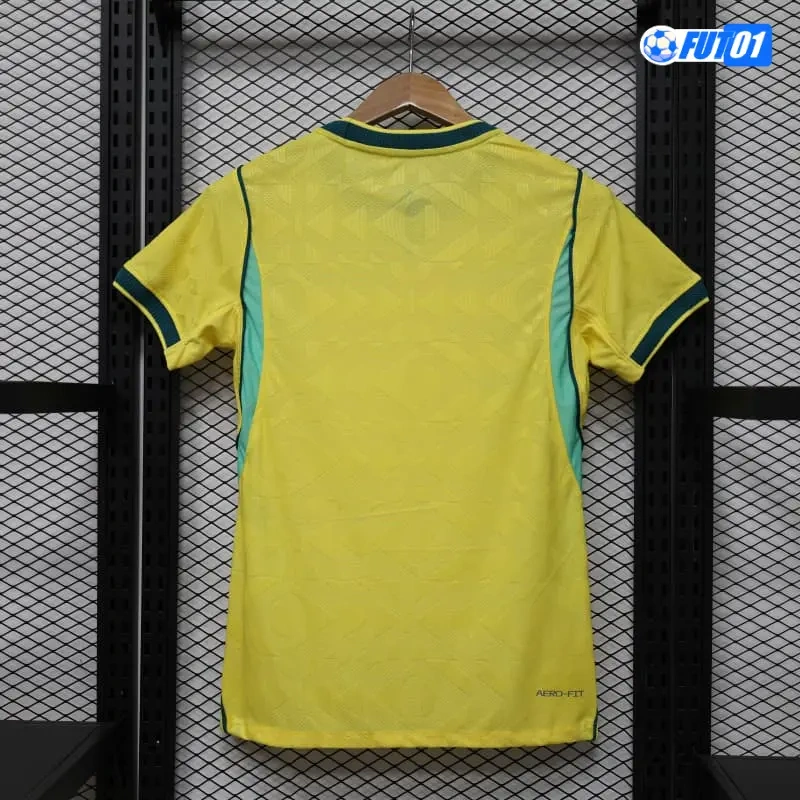 Camiseta Brasil Home Mundial 2026 Mujer Versión Jugador