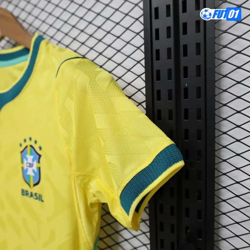 Camiseta Brasil Home Mundial 2026 Mujer Versión Jugador