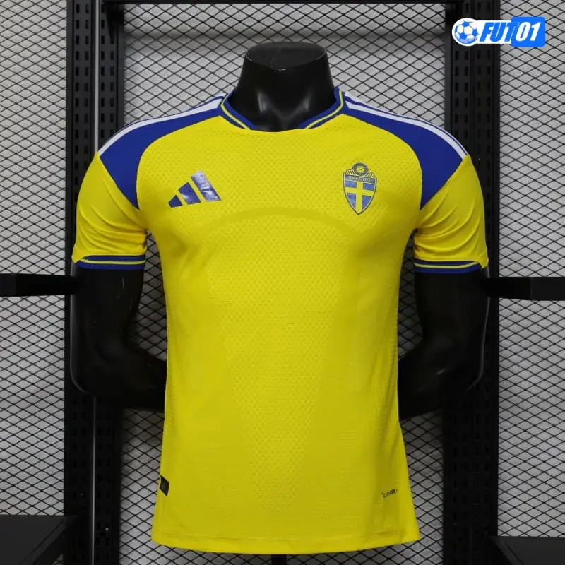 Camiseta Suecia Home Mundial 2026 Versión Jugador