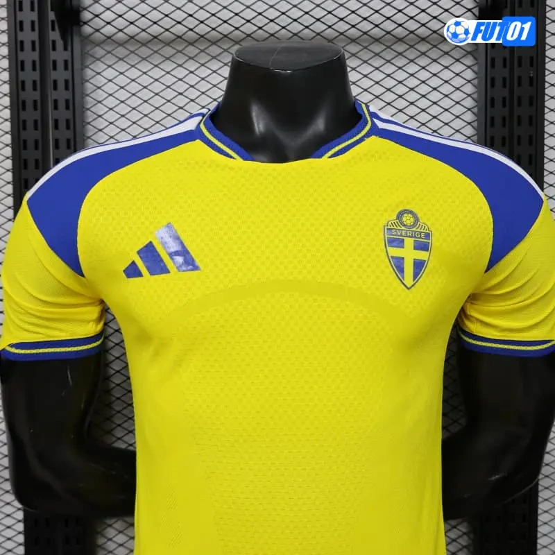 Camiseta Suecia Home Mundial 2026 Versión Jugador