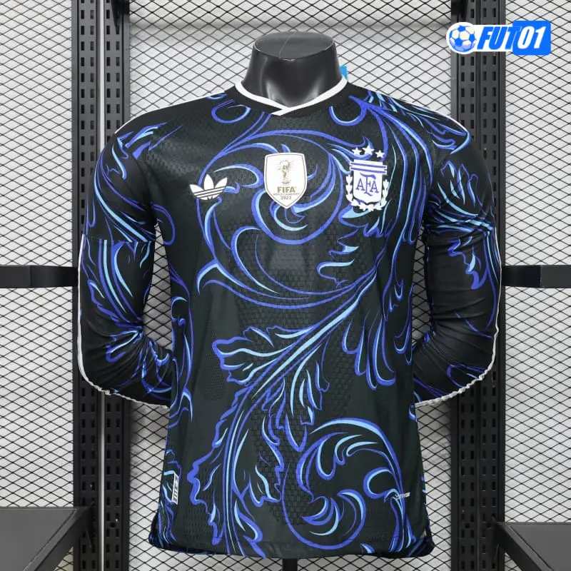Camiseta Argentina Away Mundial 2026 ML Versión Jugador con FIFA2022