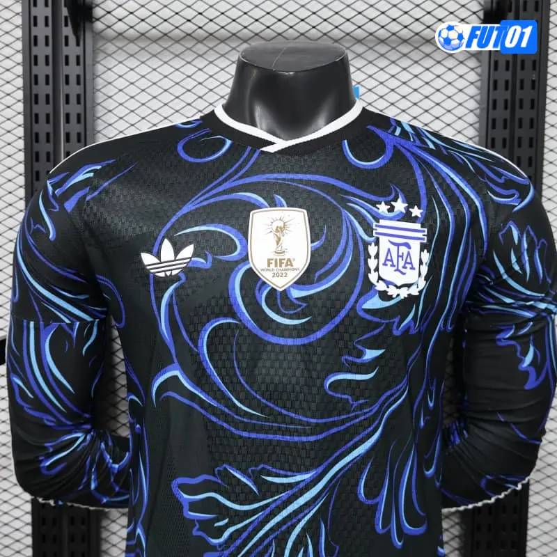 Camiseta Argentina Away Mundial 2026 ML Versión Jugador con FIFA2022
