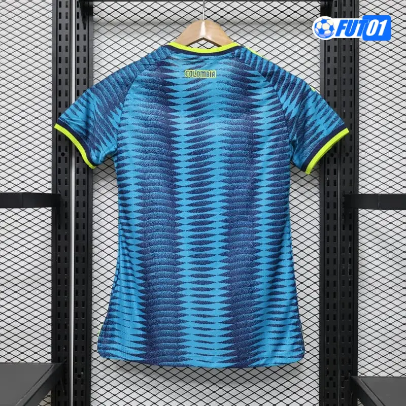 Camiseta Colombia Away Mundial 2026 Mujer Versión Jugador