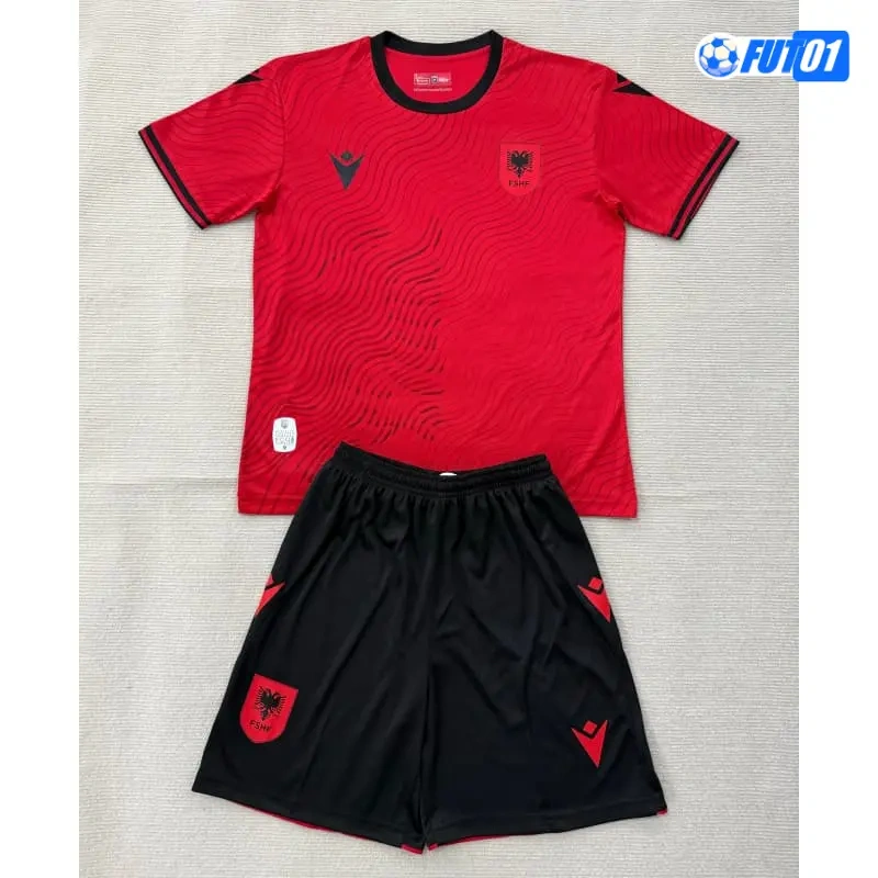 Camiseta Albania Home Mundial 2026 Niño