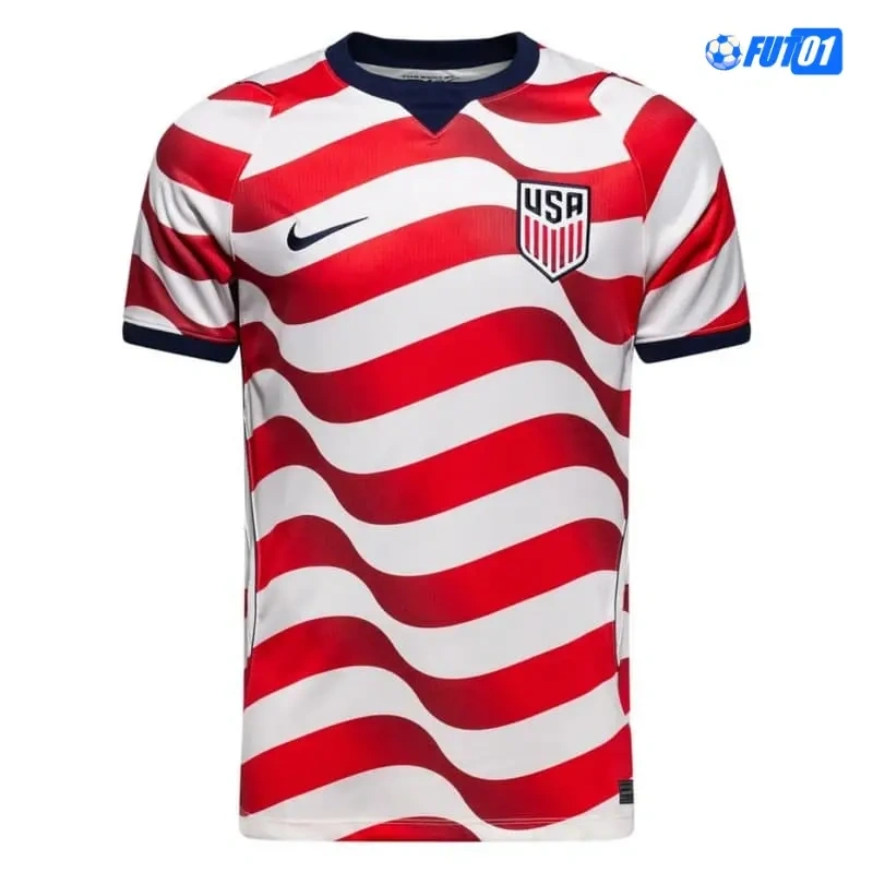 Camiseta EE.UU Home Mundial 2026 Rojo/Blanco