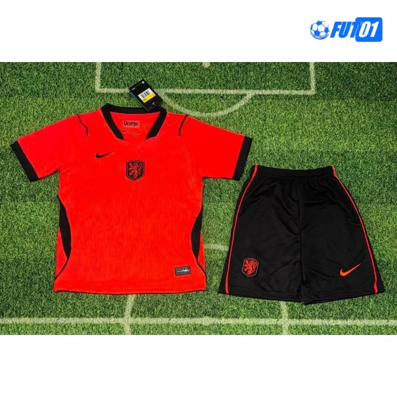 Camiseta Holanda Home Mundial 2026 Niño