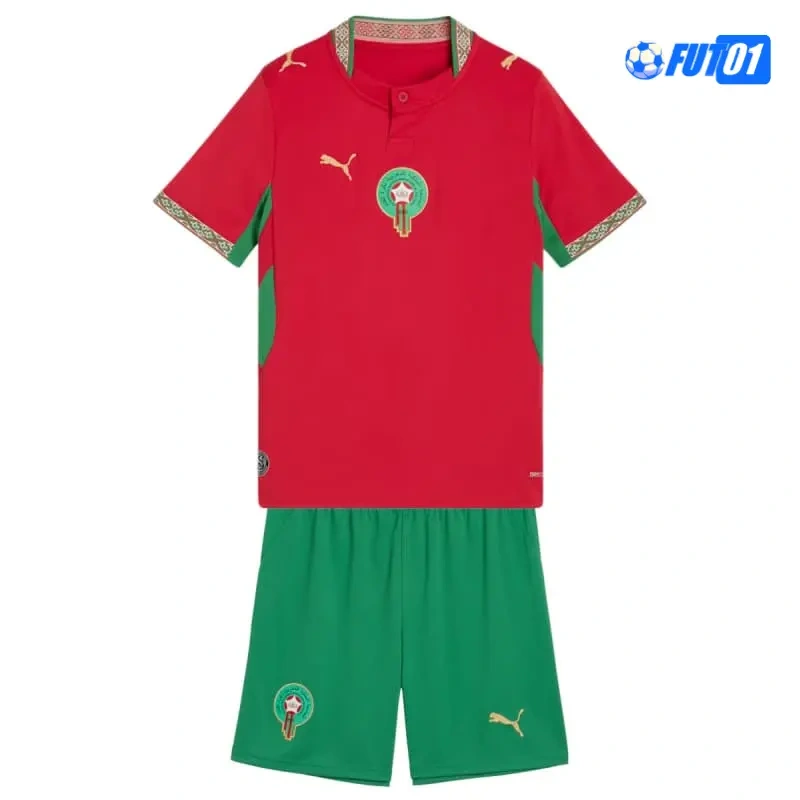 Camiseta Marruecos Home Mundial 2026 Niño