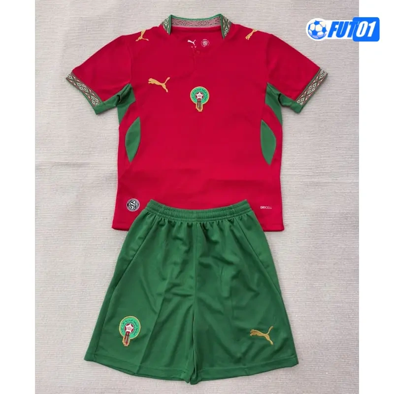 Camiseta Marruecos Home Mundial 2026 Niño