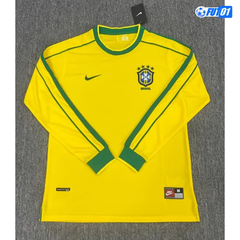 Camiseta Brasil Home 1998 Retro ML