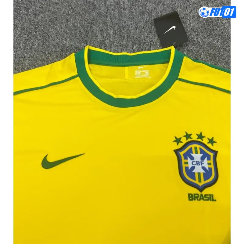 Camiseta Brasil Home 1998 Retro ML