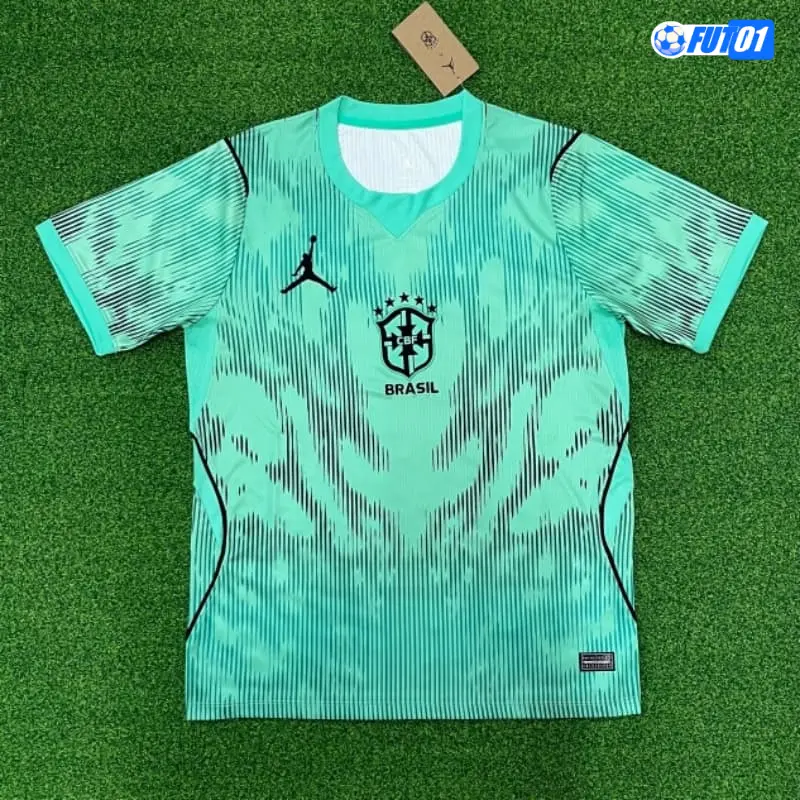 Camiseta de Portero Brasil Mundial 2026 Verde Menta