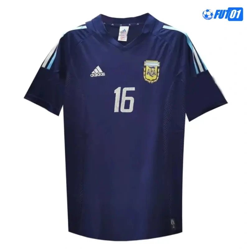 Camiseta Aimar 16 Argentina Away 2002 Retro