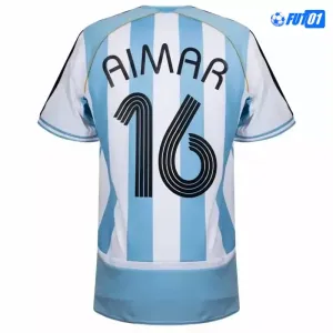 Camiseta Aimar 16 Argentina Home 2006 Retro