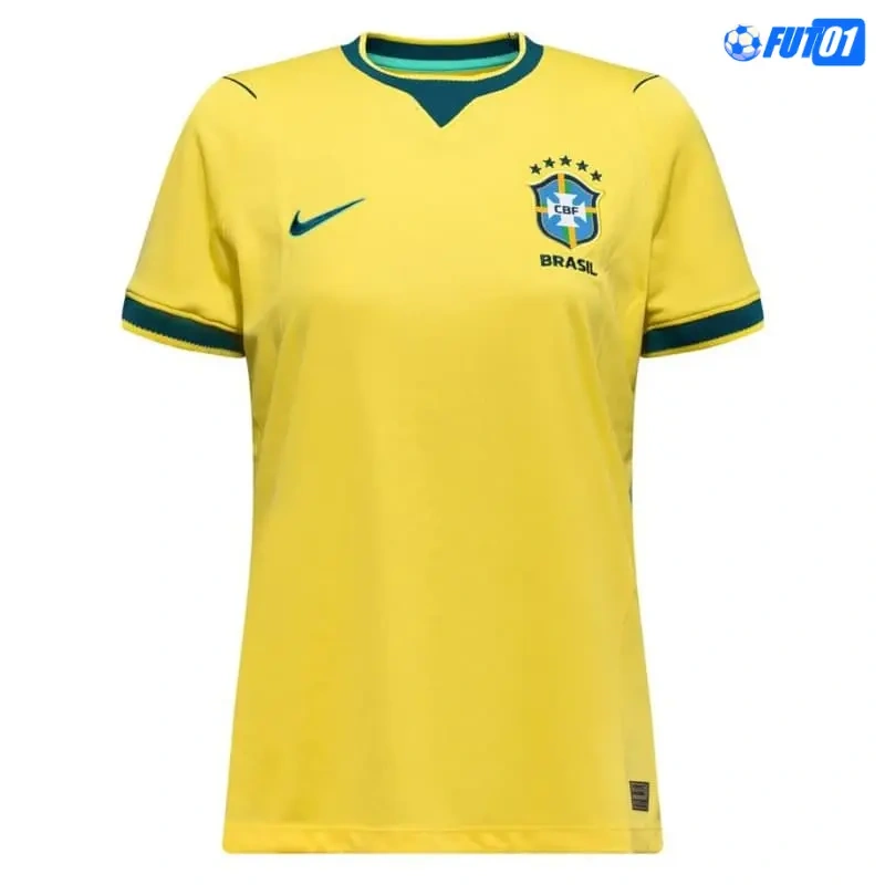 Camiseta Brasil Home Mundial 2026 Mujer