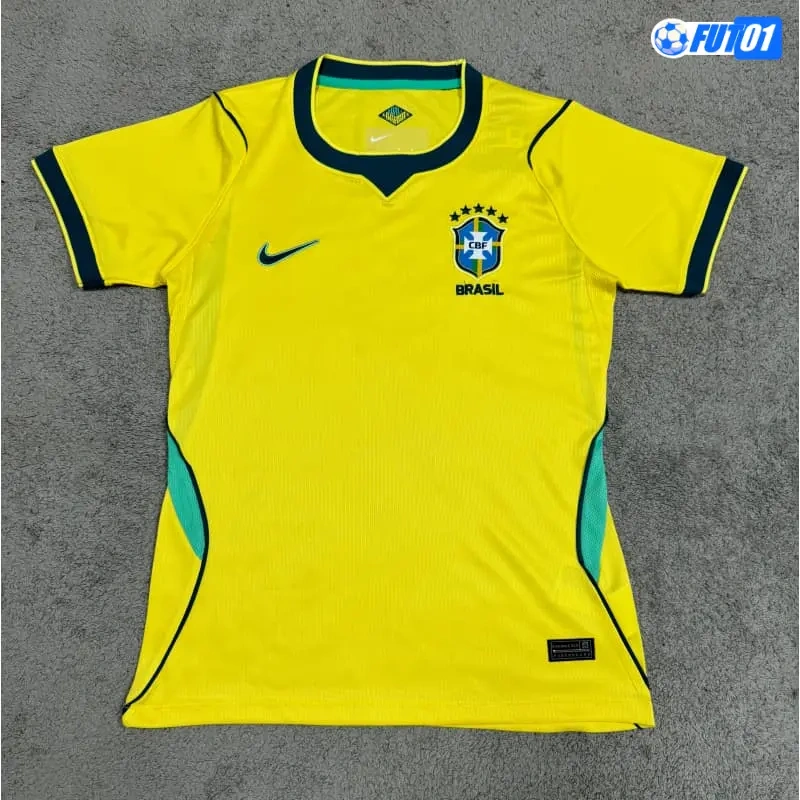 Camiseta Brasil Home Mundial 2026 Mujer