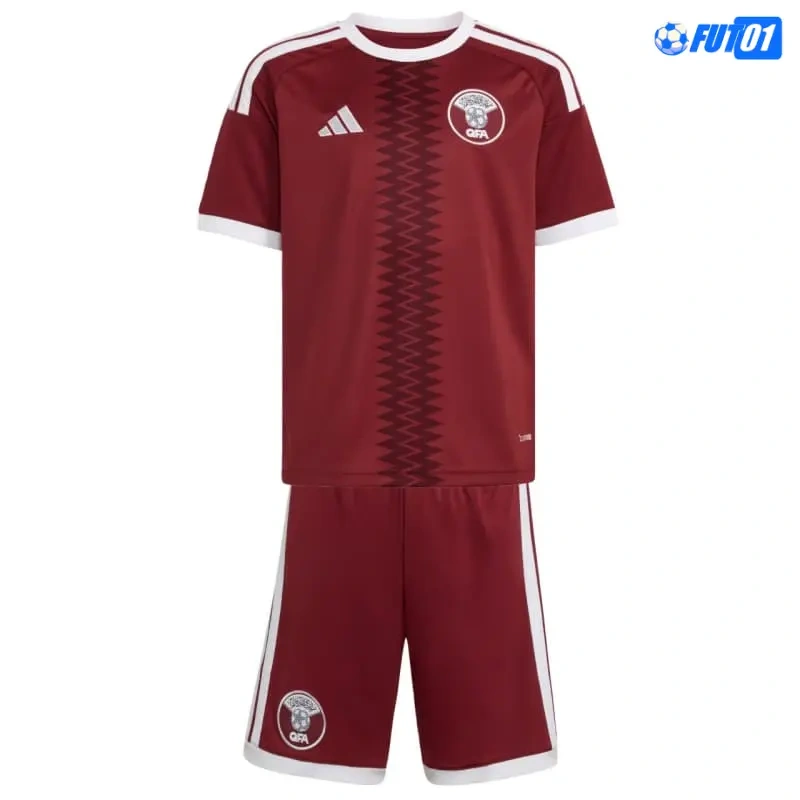 Camiseta Qatar Home Mundial 2026 Niño