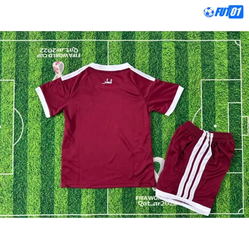 Camiseta Qatar Home Mundial 2026 Niño