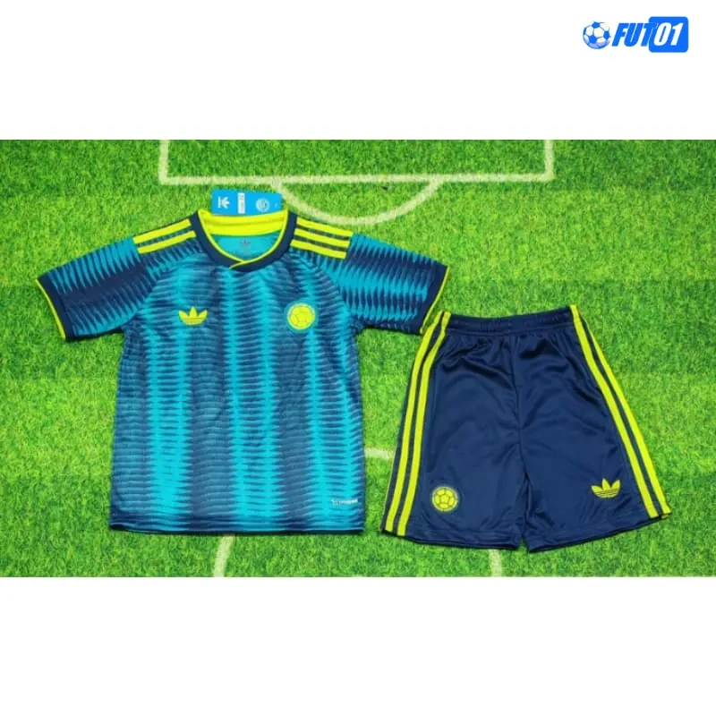 Camiseta Colombia Away Mundial 2026 Niño