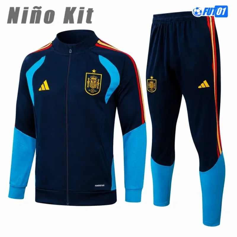 Chandal España 2026 Niño Azul Marino
