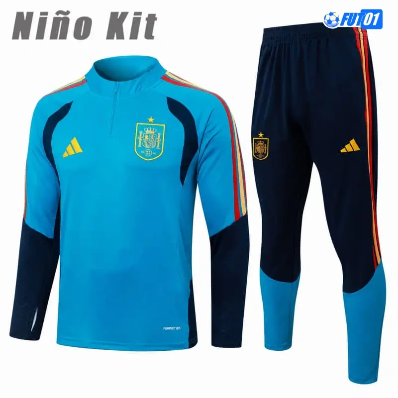 Sudadera de Entrenamiento España 2026 Niño Azul Real