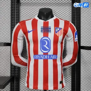 Camiseta Atlético de Madrid Home 2025/2026 Versión Jugador ML Blanco/Rojo