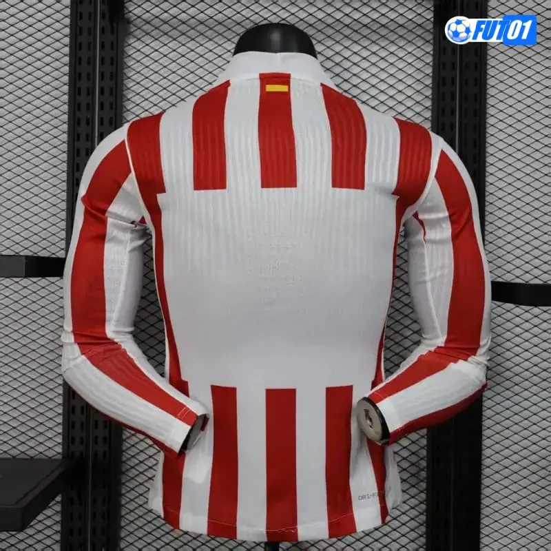 Camiseta Atlético de Madrid Home 2025/2026 Versión Jugador ML Blanco/Rojo