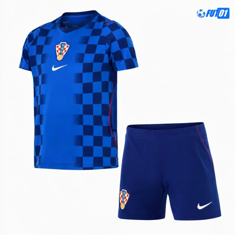 Camiseta Croacia Away Mundial 2026 Niño