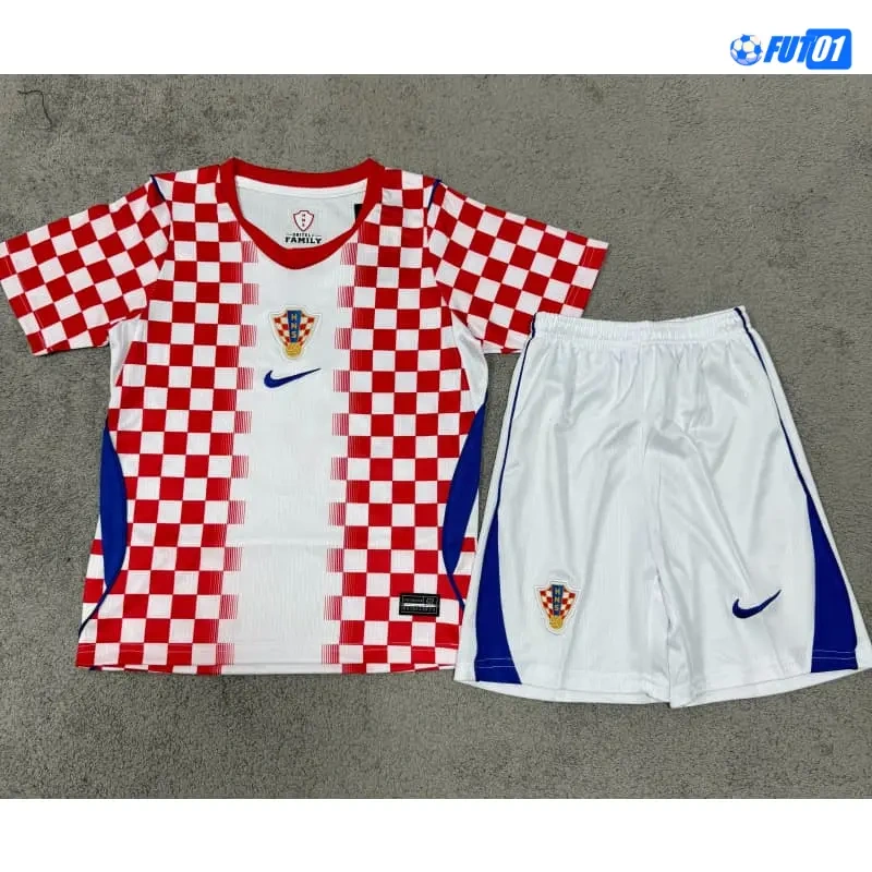 Camiseta Croacia Home Mundial 2026 Niño