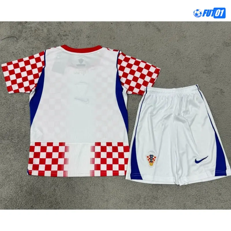 Camiseta Croacia Home Mundial 2026 Niño