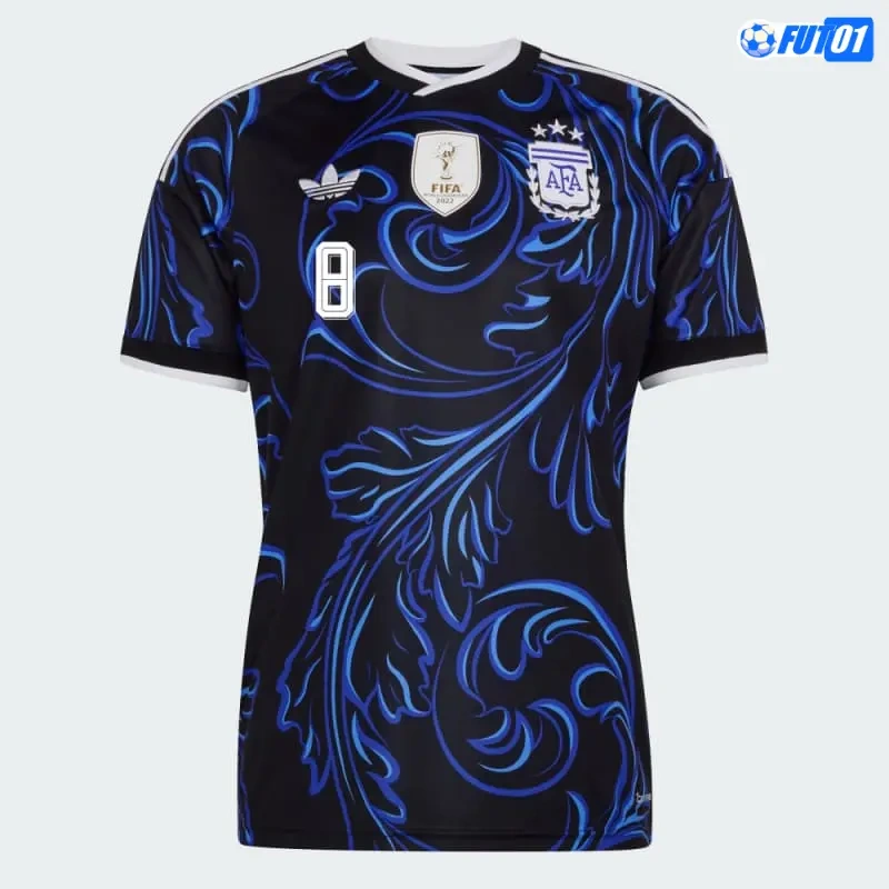 Camiseta E.Fernández 8 Argentina Away Mundial 2026 con FIFA2022