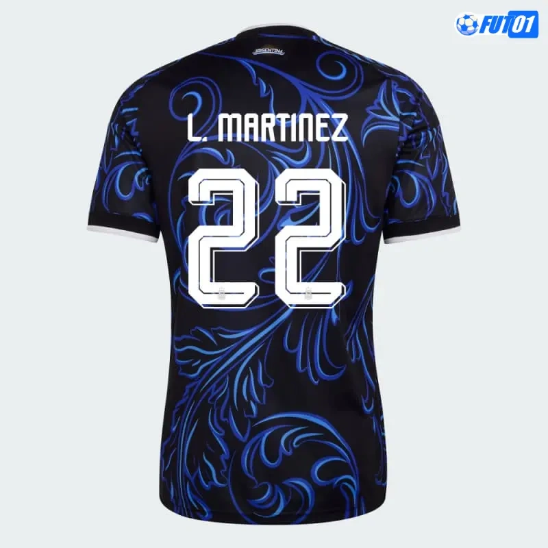 Camiseta L.Martínez 22 Argentina Away Mundial 2026 con FIFA2022