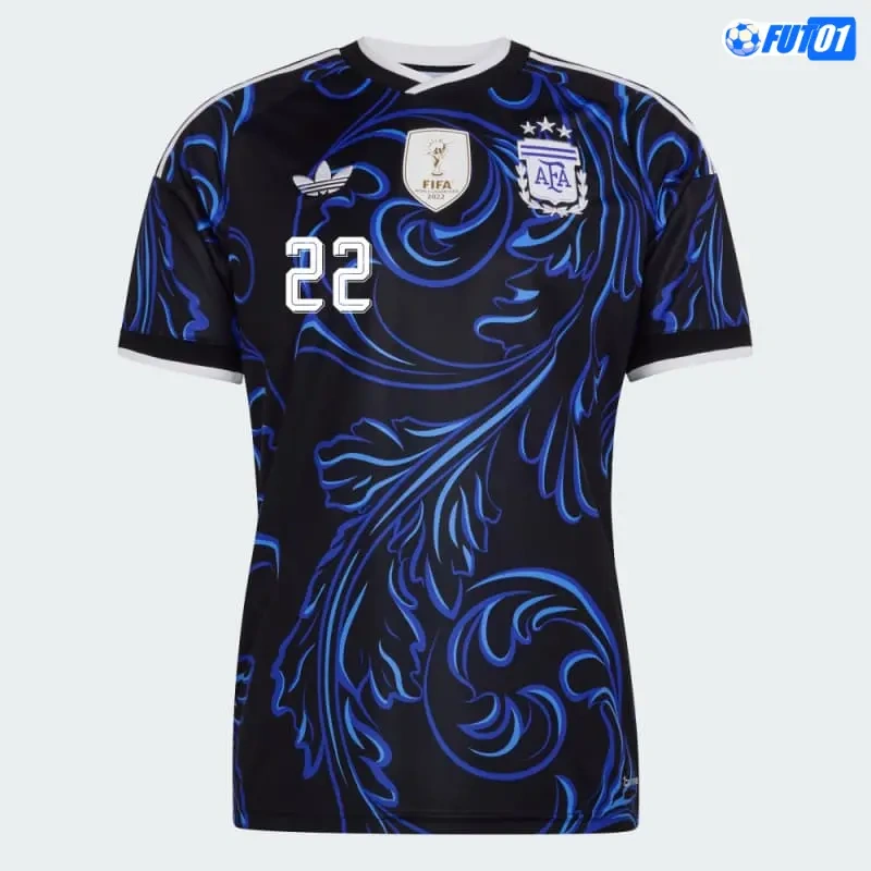 Camiseta L.Martínez 22 Argentina Away Mundial 2026 con FIFA2022